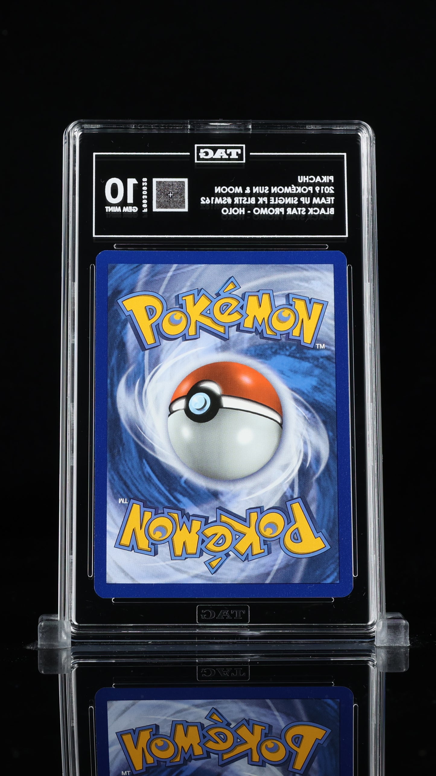 Pikachu Team Up Promo #SM162 TAG Gem Mint 10