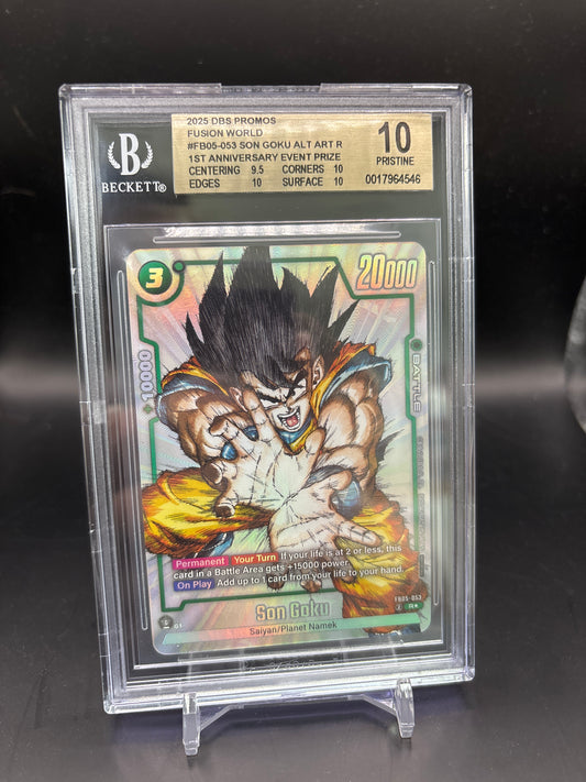 Son Goku 1st Anniversary Event Winner BGS Pristine 10