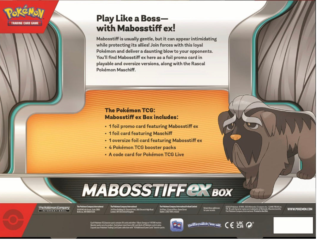 Pokemon Mabosstiff ex Box